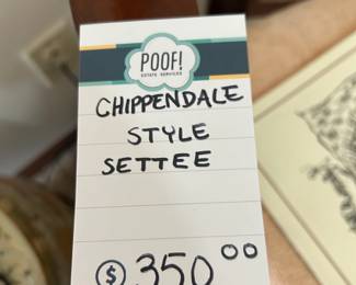 Chippendale Style Settee