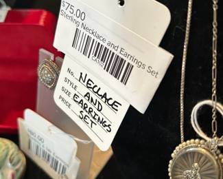 Sterling Necklace and Earrings Set 