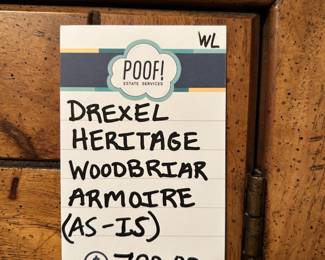 Drexel Heritage Woodbriar Armoire