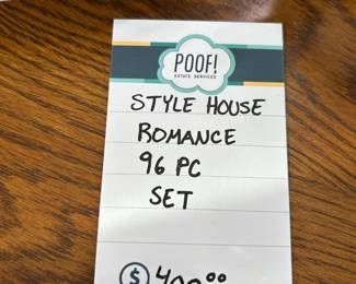 Style House Romance 96 Pc Set 