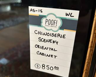 Chinoiserie Scenery Oriental Cabinet 