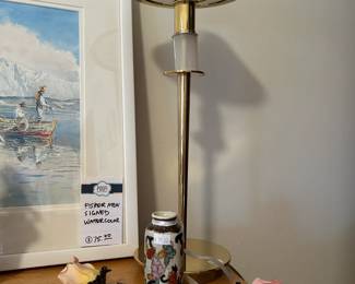 Fisher Men Signed Water Color