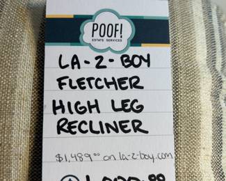 La-Z-Boy Fletcher High Leg Recliner