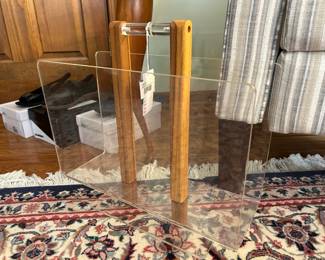 MCM Lucite Magazine Rack