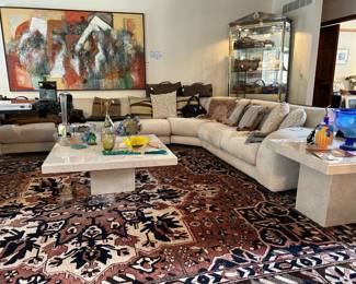 *Two Pieces* Stone International Coffee Table 