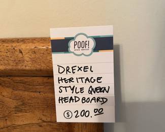 Drexel Heritage Style Queen Head Board