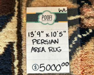 13'9" x 10'5" Persian Area Rug