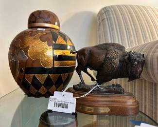 "Wyoming Thunder" Bronze Bison