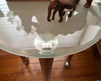 Glass Side Table