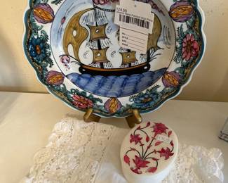 Skyros Hand Painted Ship Late