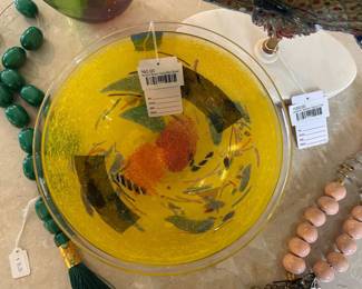 Kosta Boda Satellite Bowl, Vera R Glass Fish 