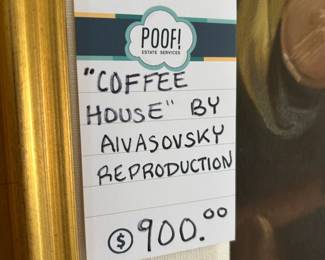 "Coffee House" by Aivasovsky Reproduction