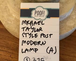 Michael Taylor Style Post Modern Lamp