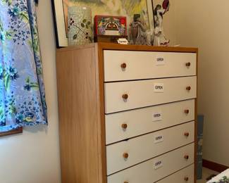 Tall Dresser, Renoir Style Drawing 