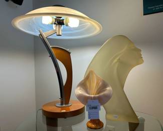 LCW Jack-in-the-Pulpit Vase, Vintage Lamp