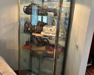 Mirrored Display Cabinet w/ Lights 
