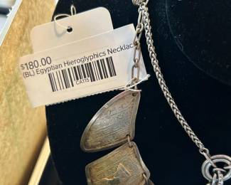 (BL) Egyptian Hieroglyphics Necklace