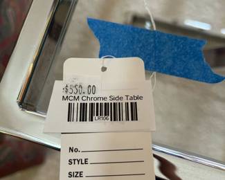 MCM Chrome Side Table