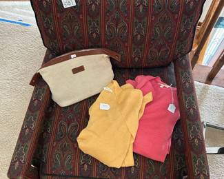 Women's Clothing, (B) Upholstered Paisley Club Chair