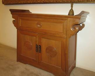 Vintage 1970's Rosewood Ming Style Altar Table