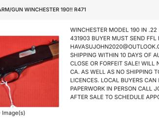 WINCHESTER 190