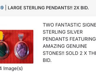 STERLING PENDANTS