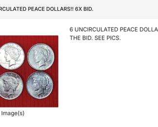 PEACE DOLLARS 
