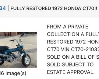HONDA CT70