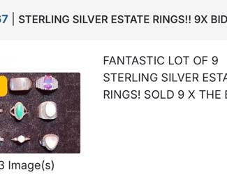 STERLING RINGS 