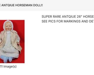 ANTIQUE HORSEMAN DOLL