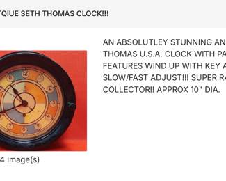 ANTIQUE SETH THOMAS CLOCK 