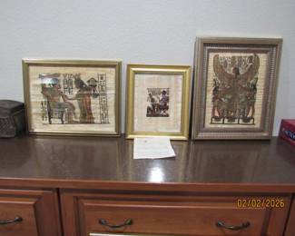 Authenticated Papyrus Egyptian Art