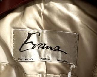 Vintage Evans Mink in Winter White Ivory