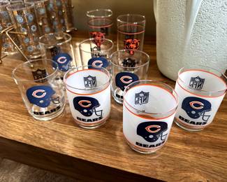 Vintage Chicago Bears Glasses