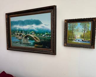 Original oil on canvas paintings