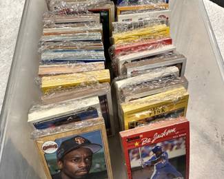 Baseball card mystery packs