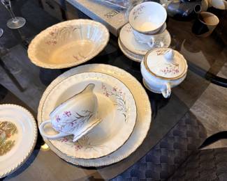 Vintage Pope Gosser fine china set. Valerie Pattern.