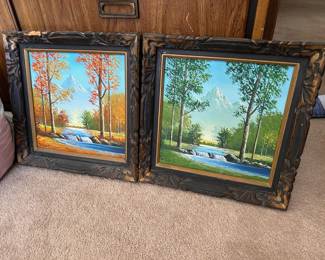 Original oil on canvas paintings