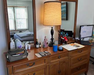 Vintage solid oak dresser