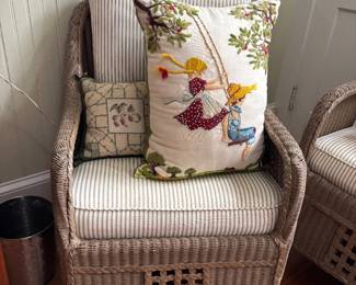 Lloyd Loom Antique Wicker Patio Set 