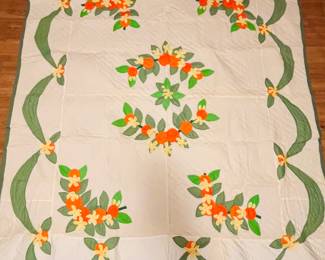 ORANGE BLOSSOMS QUILT