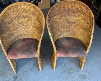 $75
2 oversized wicker chairs
Unraveling a little but still in great shape
