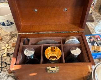 Sterling Silver Portable Communion set