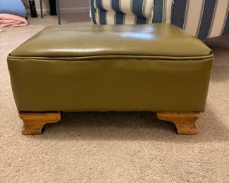 Avocado Green Footstool 
