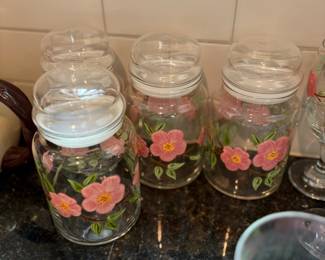 Franciscan Desert Rose Canisters