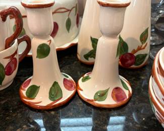 Franciscan Apple Candlesticks