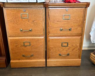 Antique Oak File Cabinets