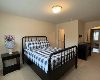 Ballard Design Savoy Black Spindle Queen Bed