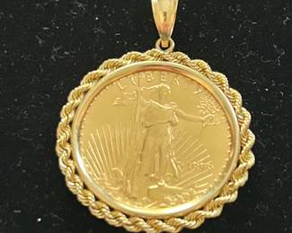 1999 $25 1/2 Oz gold coin