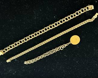 14k gold bracelets